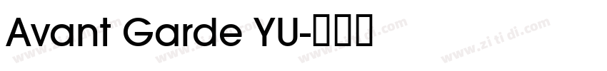 Avant Garde YU字体转换
